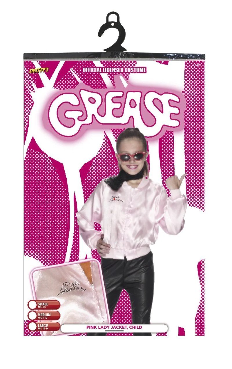 Kids Official Grease Pink Lady Jacket - Simply Fancy Dress