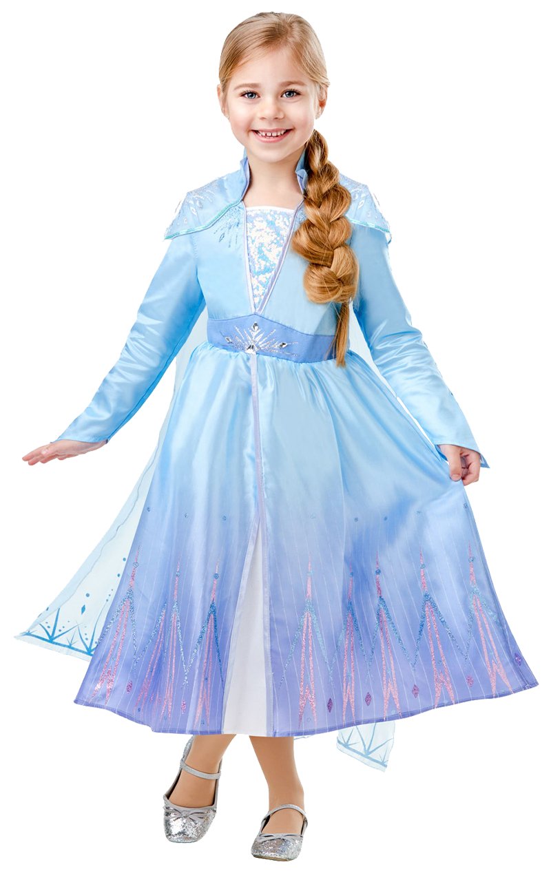 Kids Queen Elsa Frozen II Costume - Simply Fancy Dress