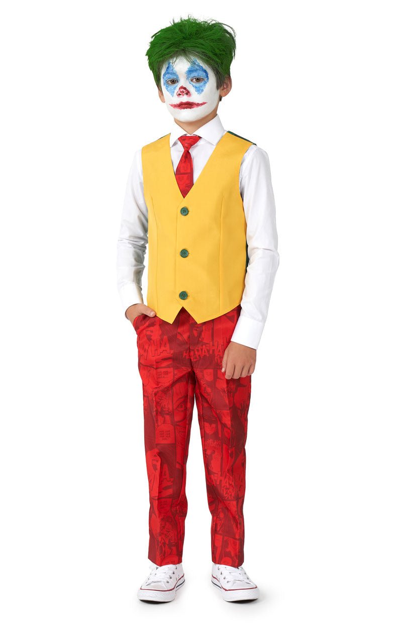 Kids SuitMeister Scarlet Joker Suit - Simply Fancy Dress
