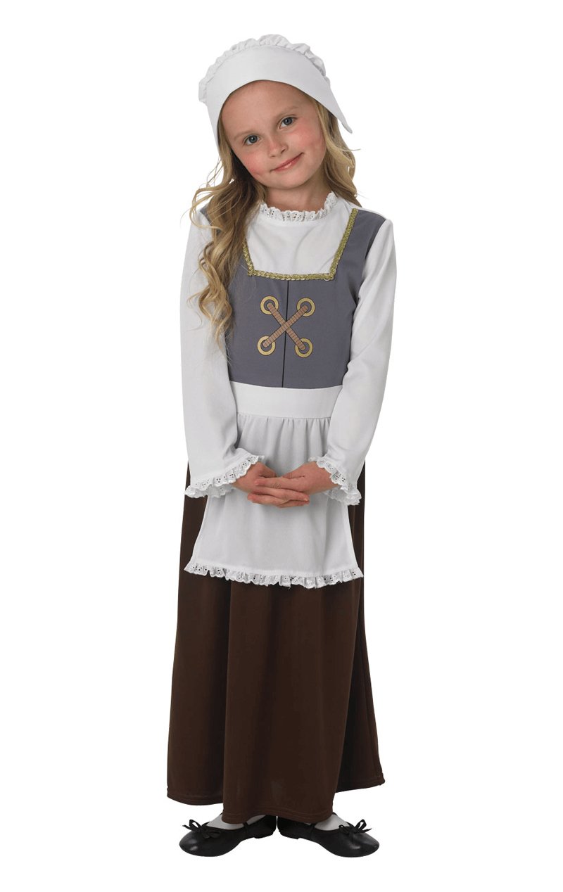 Kids Tudor Girl Costume - Simply Fancy Dress