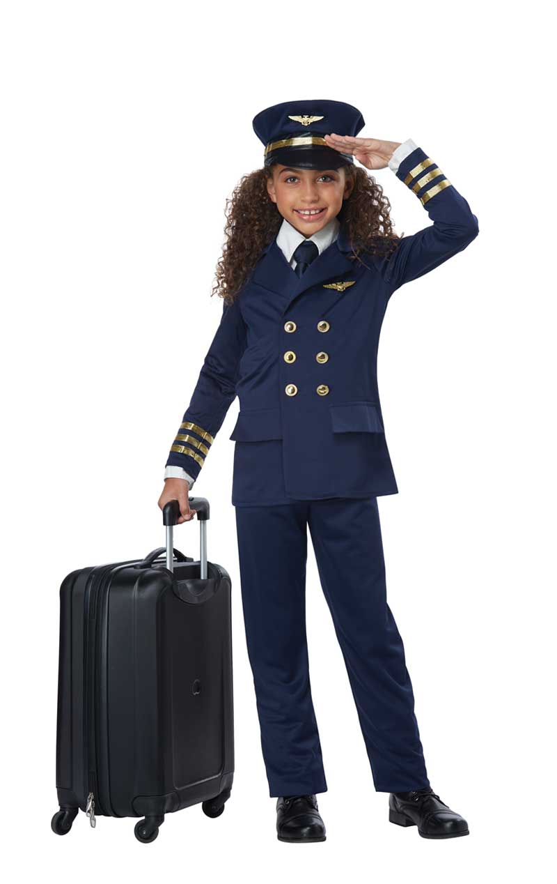 Kids Unisex Airplane Pilot Costume - Simply Fancy Dress