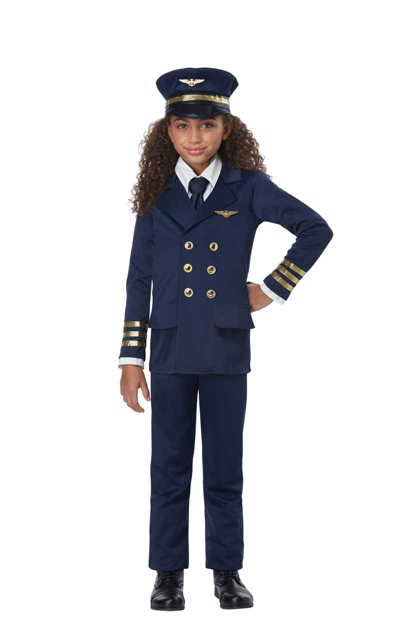 Kids Unisex Airplane Pilot Costume - Simply Fancy Dress