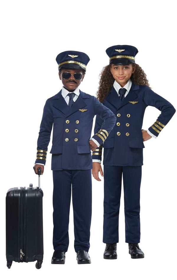 Kids Unisex Airplane Pilot Costume - Simply Fancy Dress