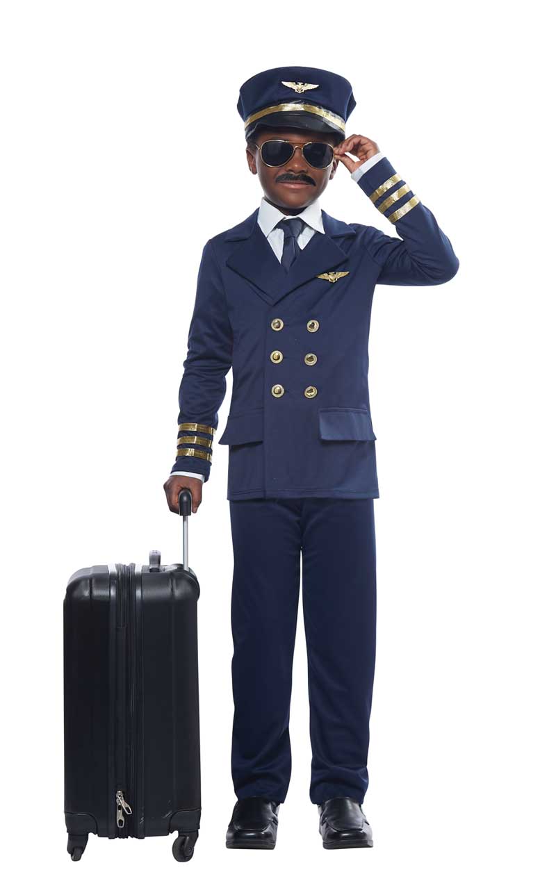 Kids Unisex Airplane Pilot Costume - Simply Fancy Dress