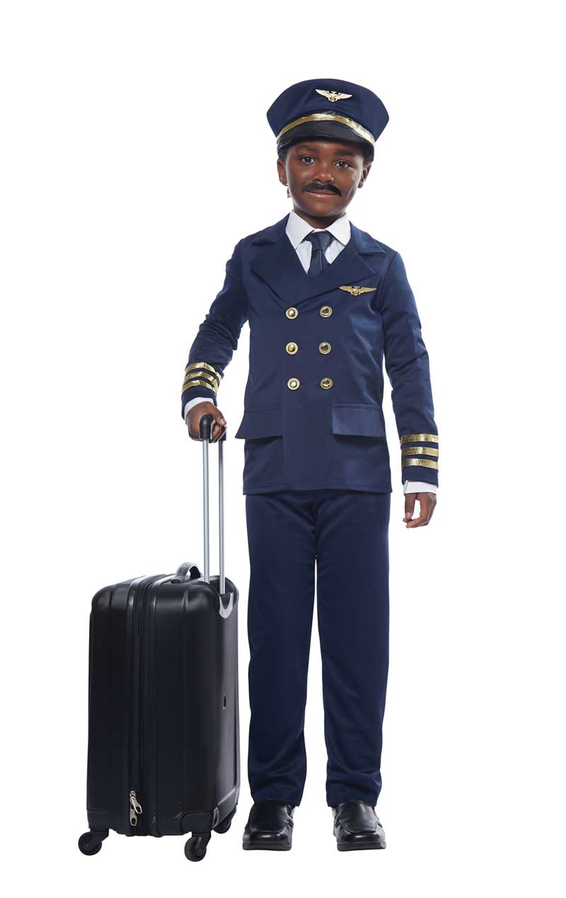 Kids Unisex Airplane Pilot Costume