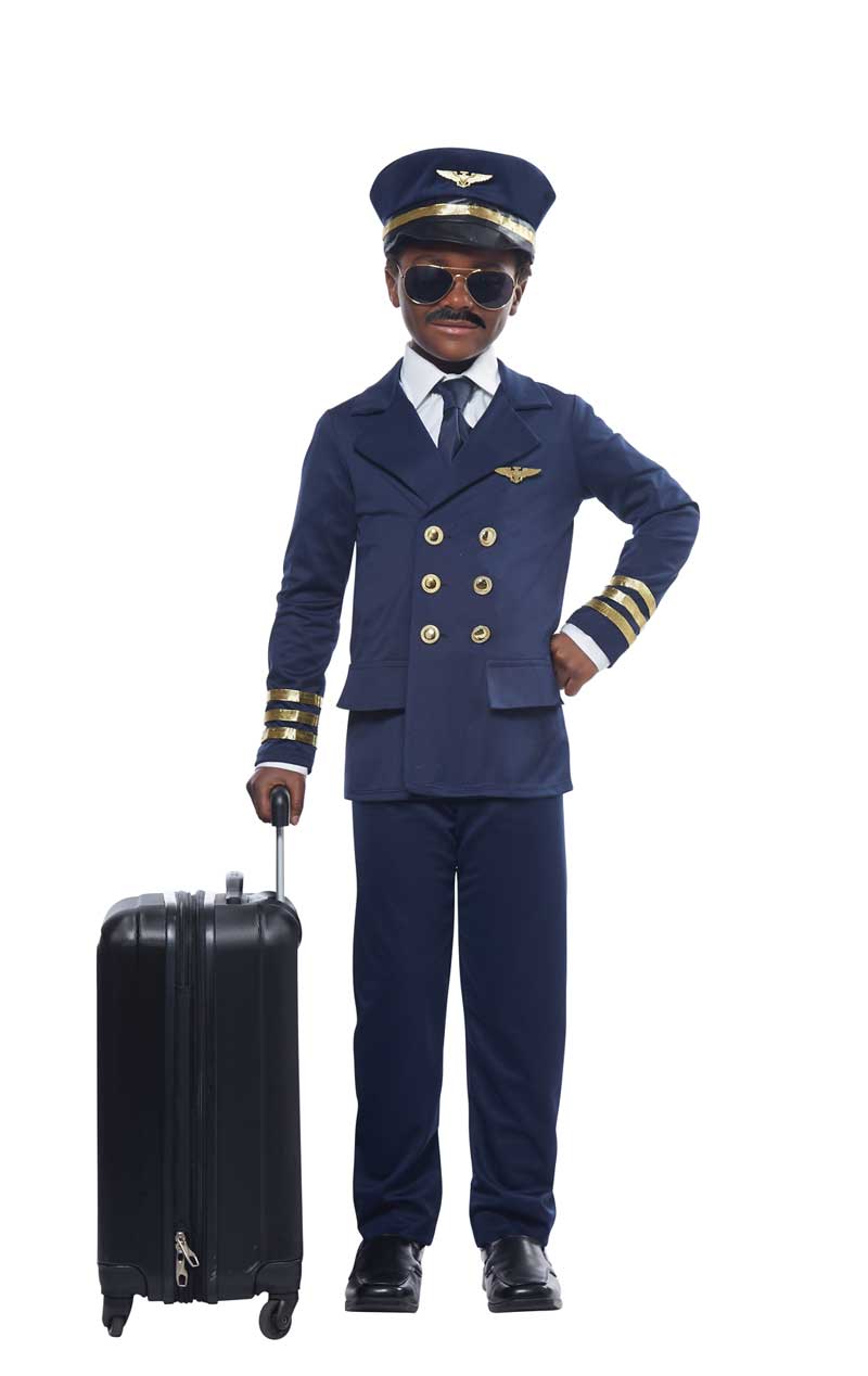 Kids Unisex Airplane Pilot Costume - Simply Fancy Dress