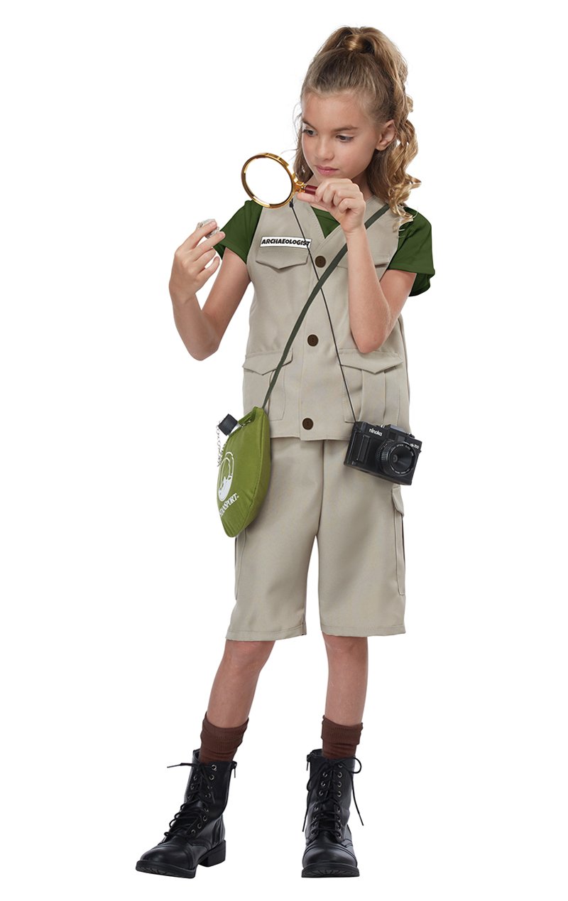Kids Unisex Wild Life Expert Archaeologist Costume - Simply Fancy Dress