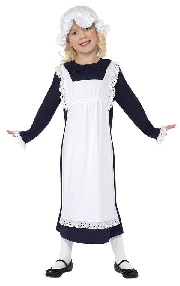 Kids Victorian Poor Girl Maid Costume - Simply Fancy Dress