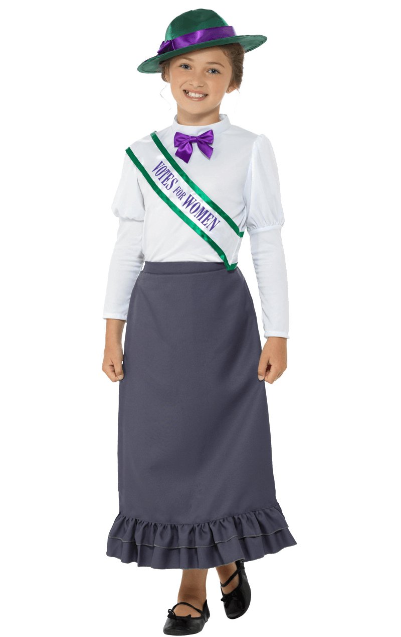 Kids Victorian Suffragette Costume - Simply Fancy Dress