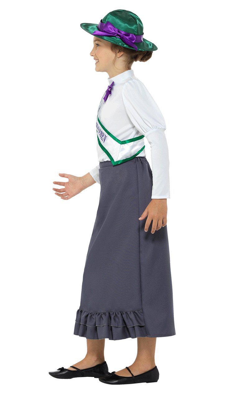 Kids Victorian Suffragette Costume - Simply Fancy Dress