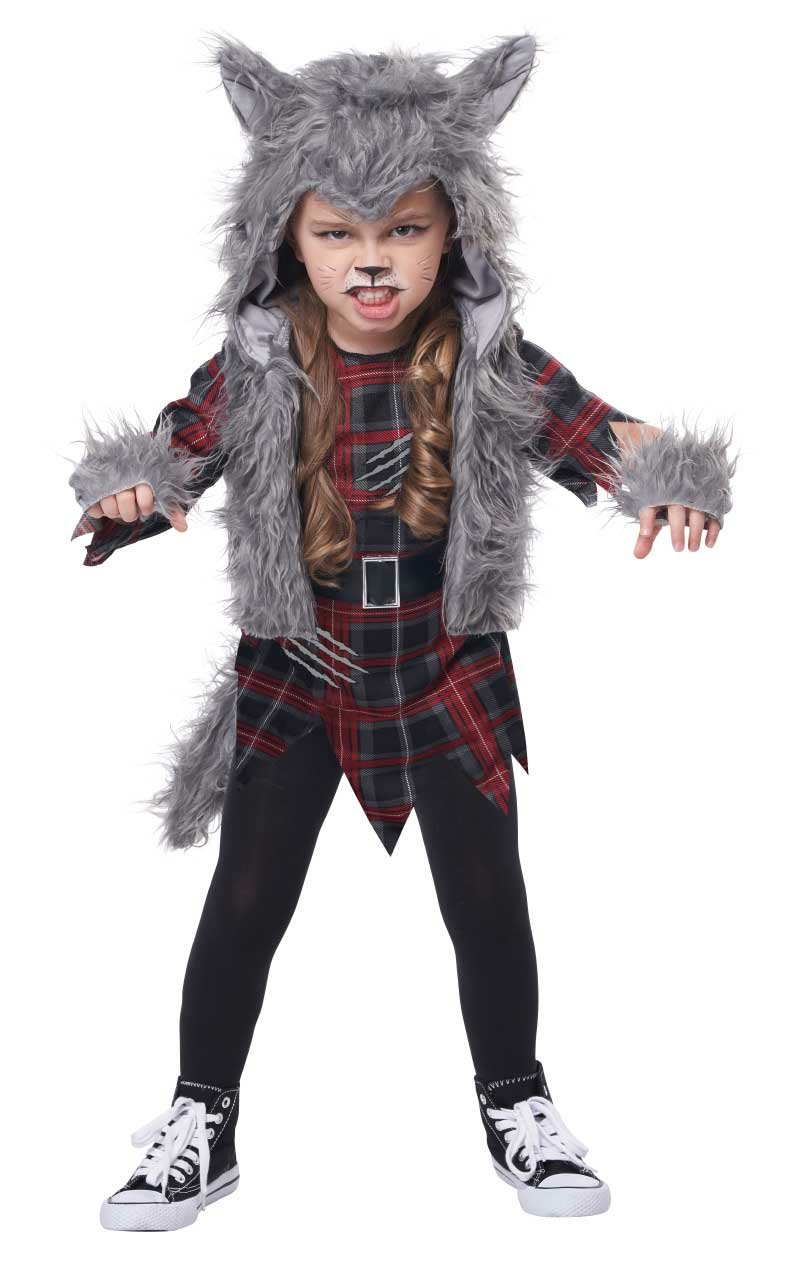 Kids Wee-Wolf Girl Costume - Simply Fancy Dress