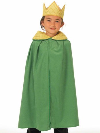 King Green Cloak and Crown - Simply Fancy Dress