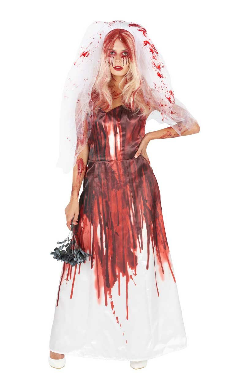 Ladies Bloody Bride Costume - Simply Fancy Dress