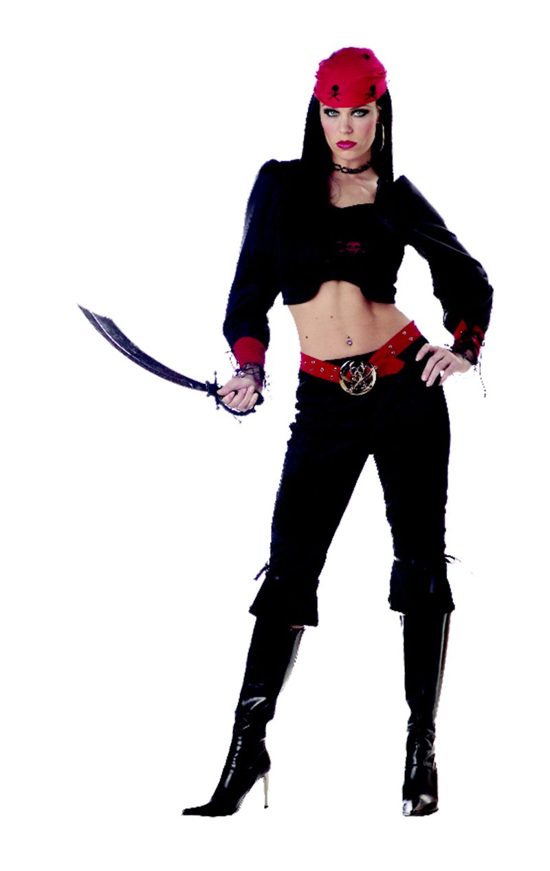 Ladies Gothic Pirate Costume - Simply Fancy Dress