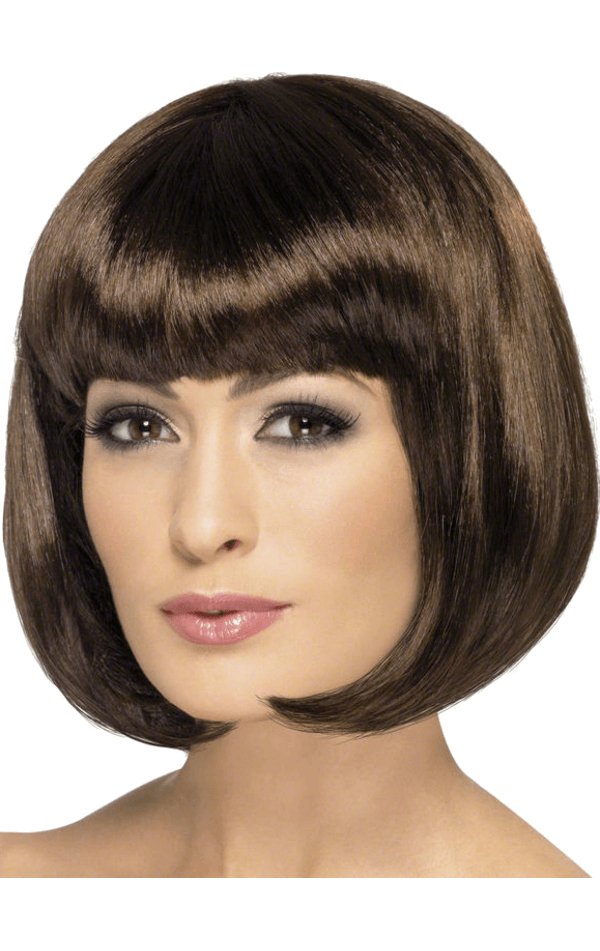 Long Bob Wig (Brunette) - Simply Fancy Dress