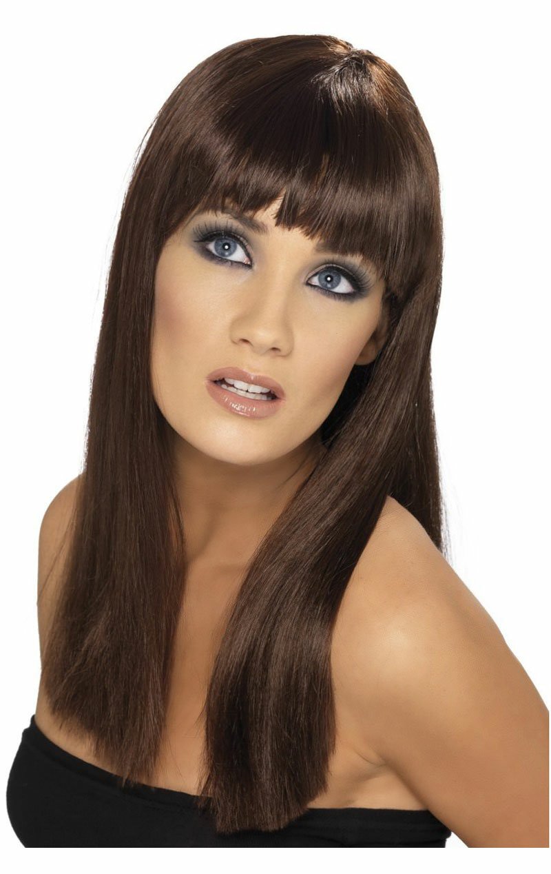 Long Brown Wig - Simply Fancy Dress