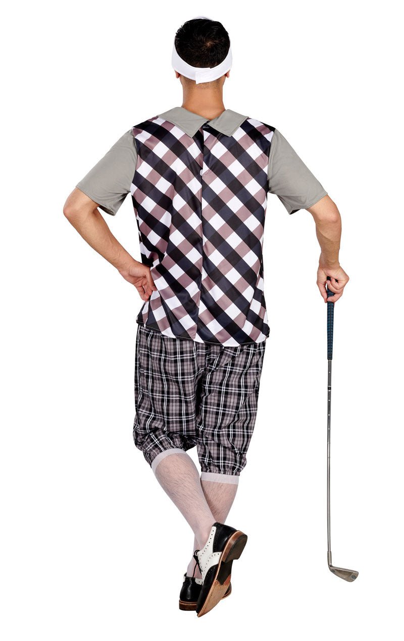 Male Golfer Costume (Black & White) - Simply Fancy Dress