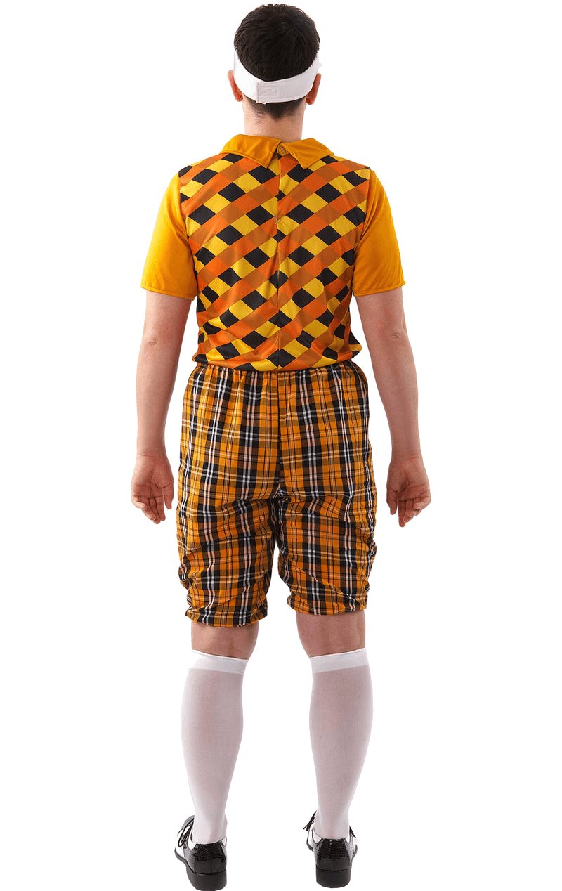 Male Golfer Costume (Orange & Black) - Simply Fancy Dress
