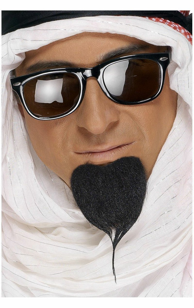 Mens Black Arab Beard - Simply Fancy Dress