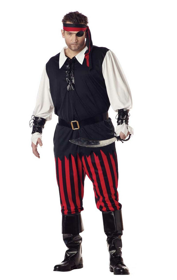Men's Cutthroat Pirate Costume (Plus Size) - Simply Fancy Dress