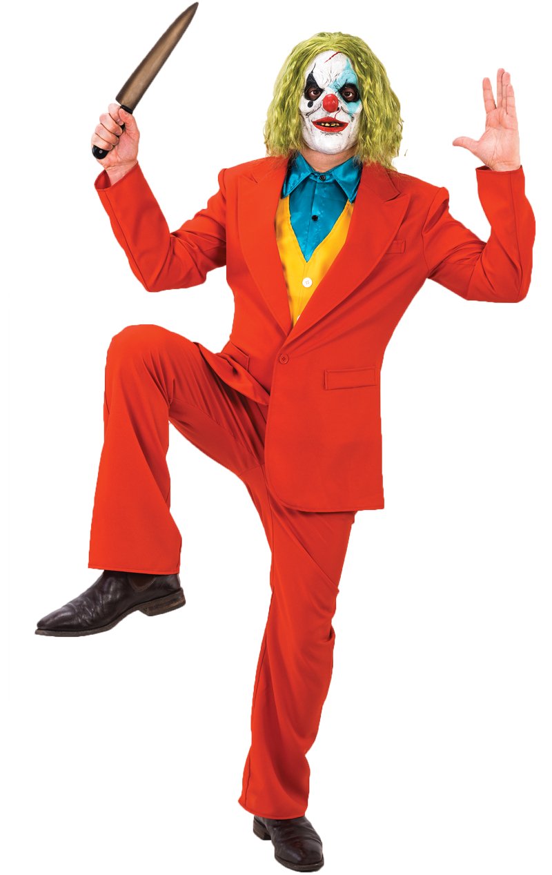 Mens Joker Halloween Movie Costume - Simply Fancy Dress