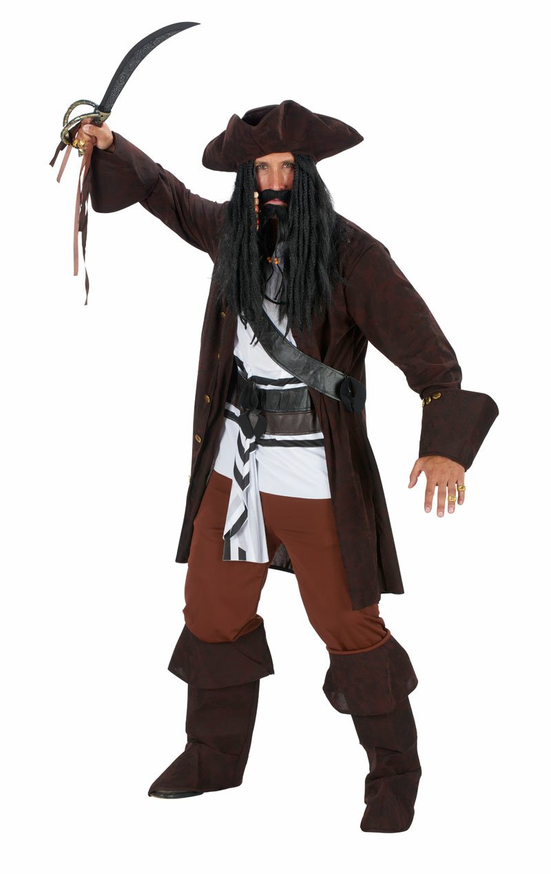 Mens Pirates of the Caribbean Pirate Costume - Simply Fancy Dress
