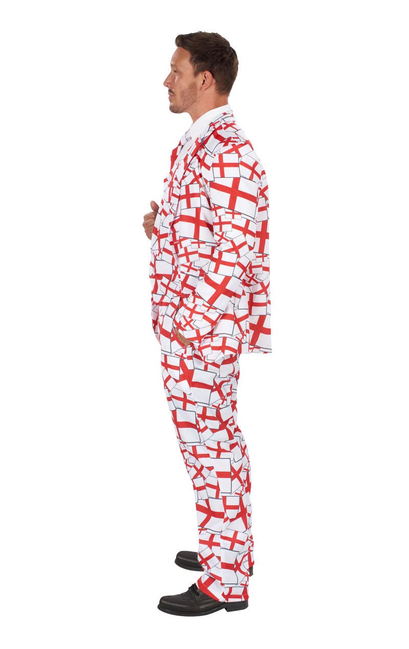 Mens St George England Flag Suit - Simply Fancy Dress