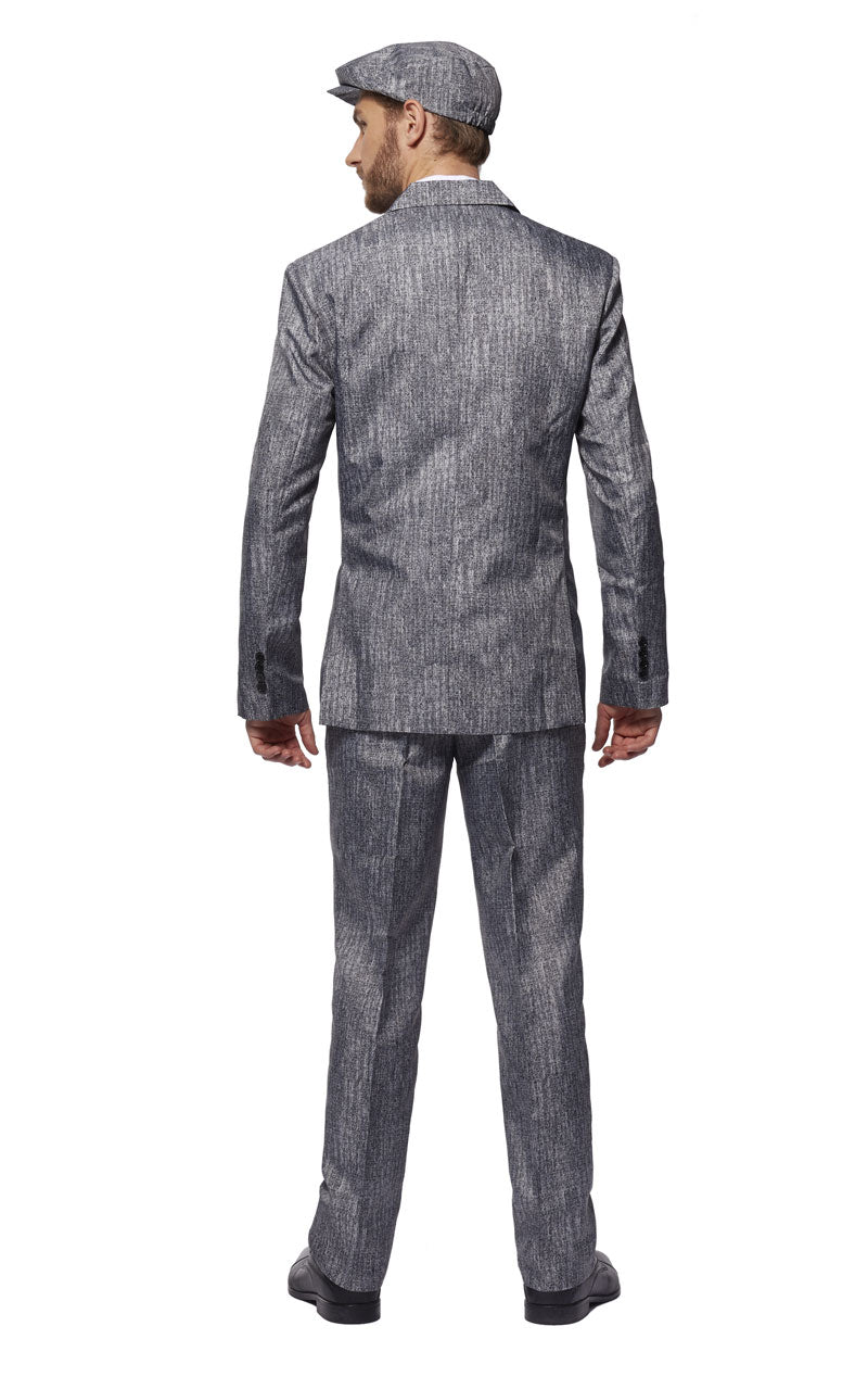 Mens SuitMeister 1920s Grey Gangster Suit - Simply Fancy Dress