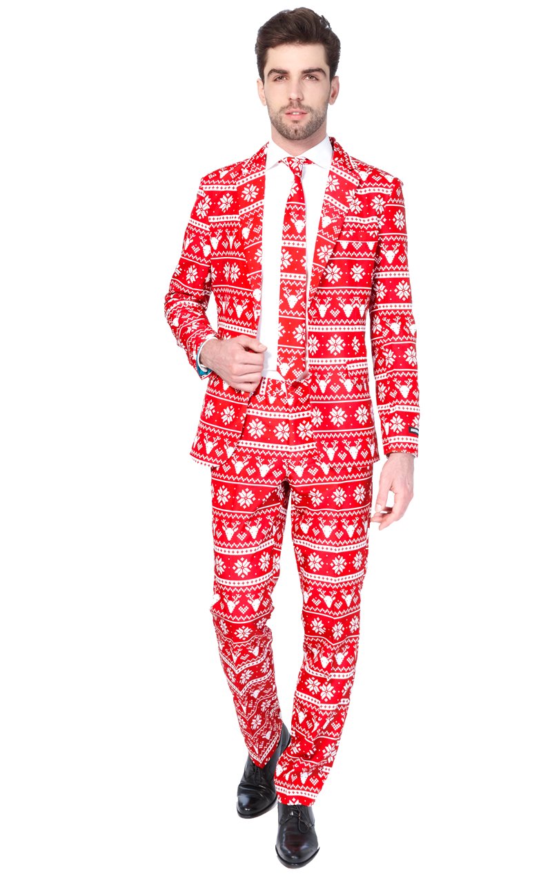 Mens SuitMeister Nordic Christmas Suit - Simply Fancy Dress