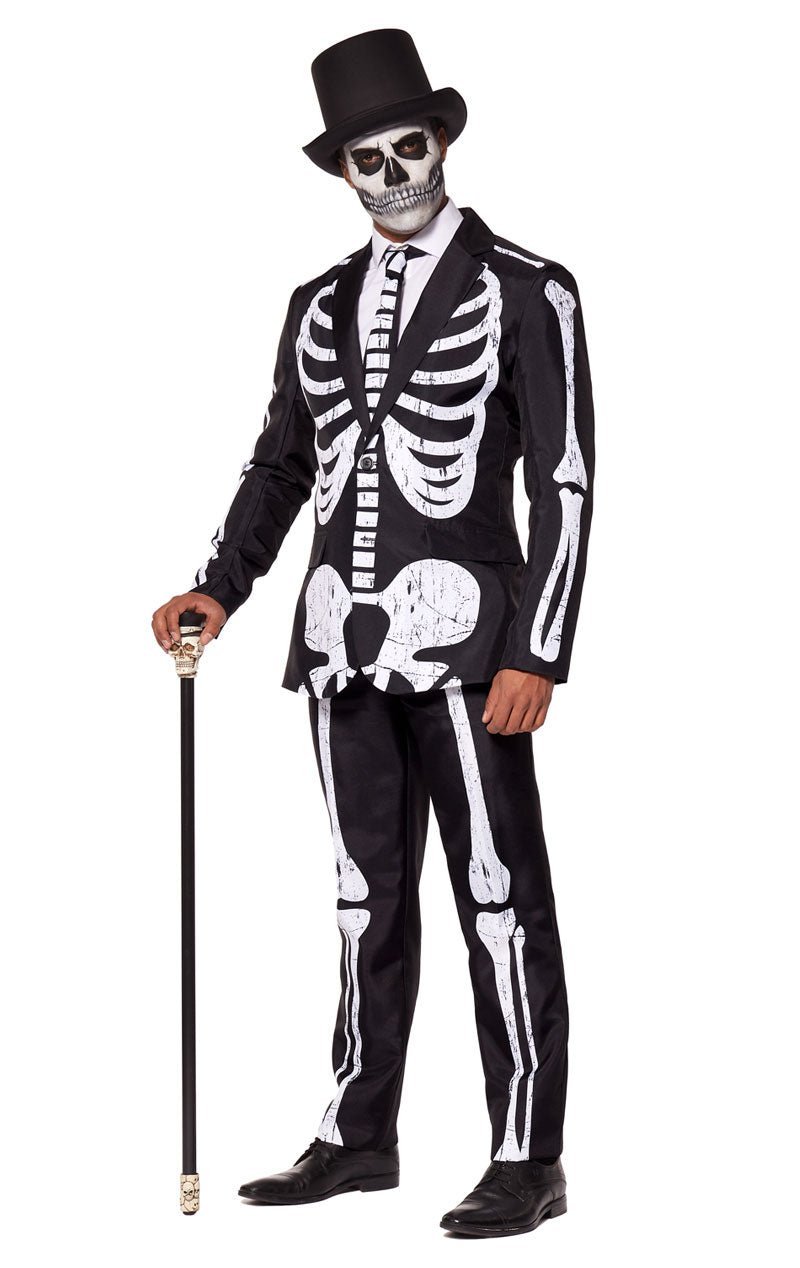 Mens SuitMeister Skeleton Grunge Suit - Simply Fancy Dress