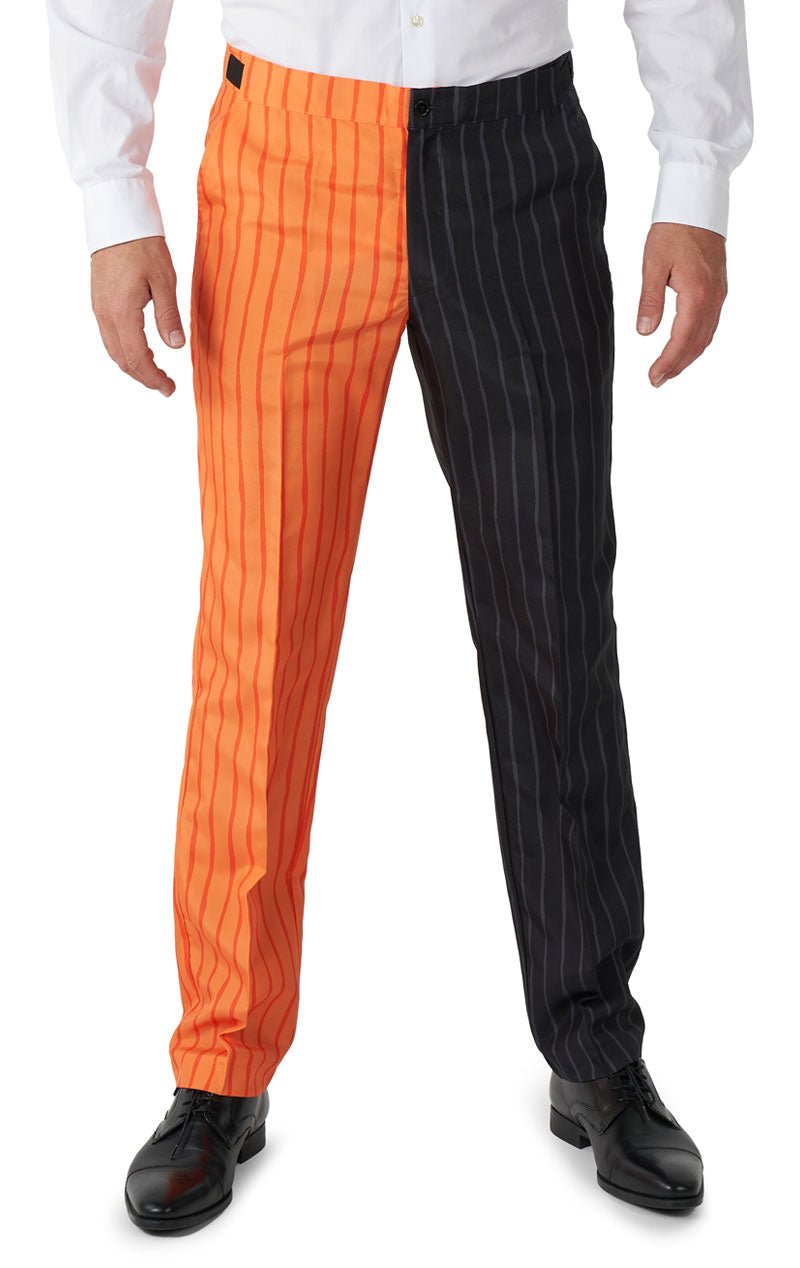 Mens SuitMesiter Jack-O Pinstripe Halloween Suit - Simply Fancy Dress