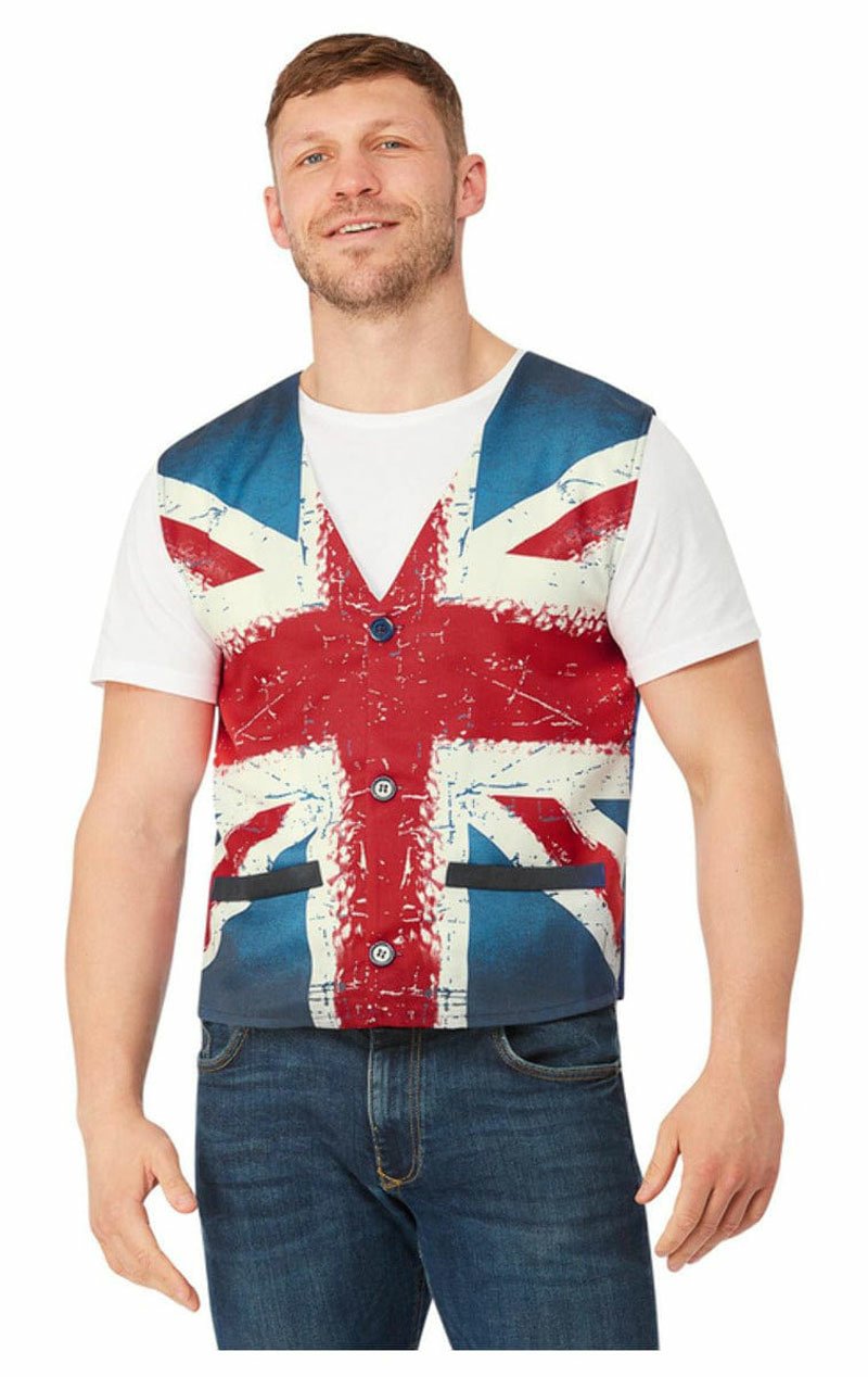 Mens Union Jack Waistcoat - Simply Fancy Dress