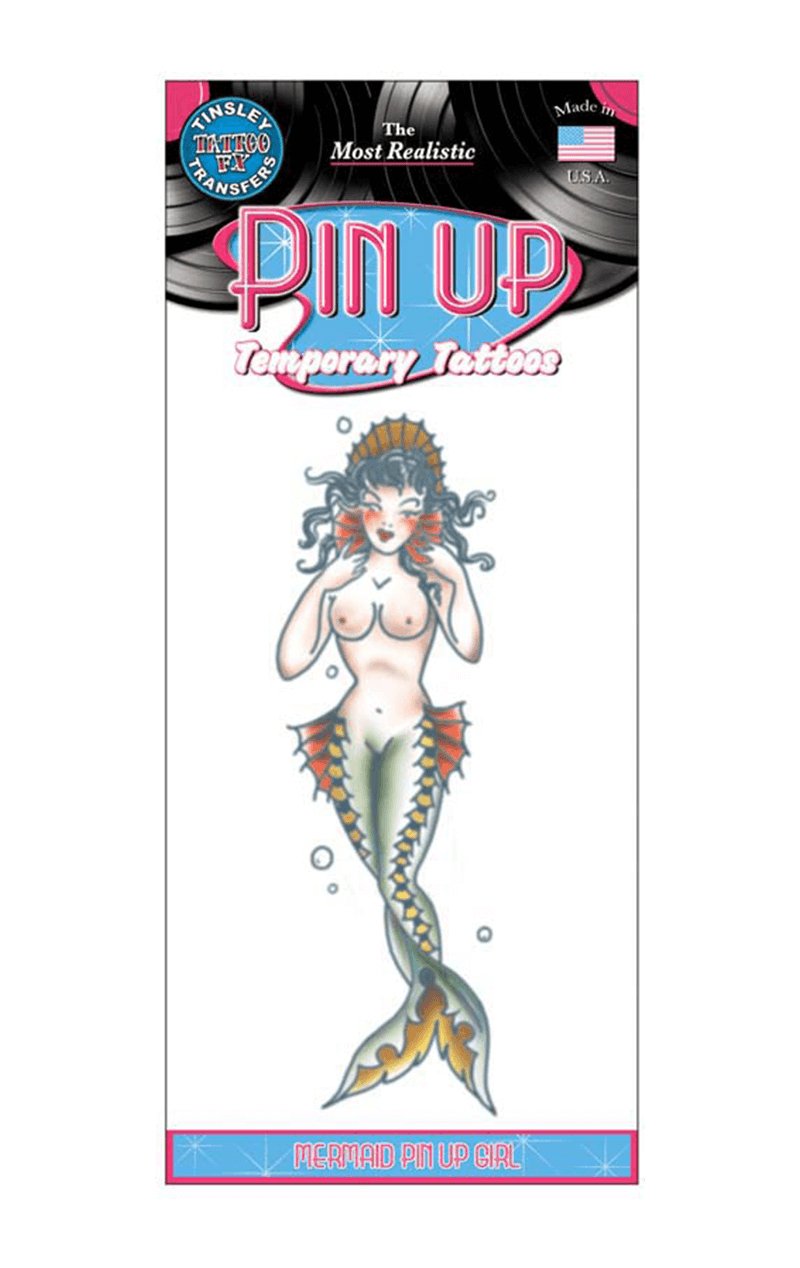 Mermaid Pin Up Tattoo - Simply Fancy Dress