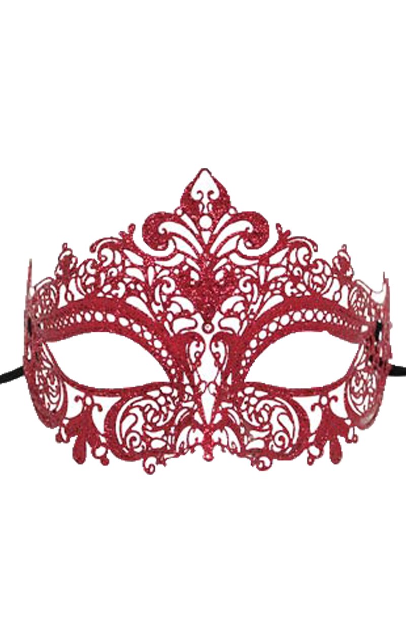 Metal Masquerade Mask - Various Colours - Simply Fancy Dress