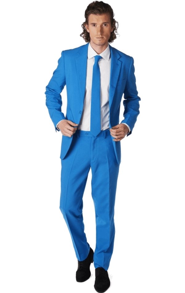 OppoSuits Mens Blue Steel Suit - Simply Fancy Dress