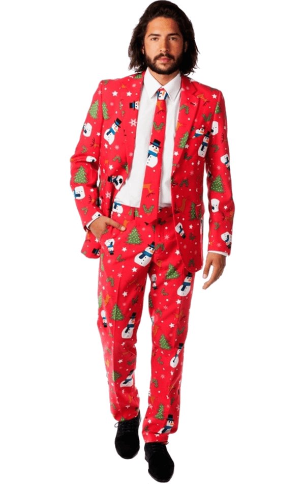 OppoSuits Mens Christmaster Christmas Suit - Simply Fancy Dress