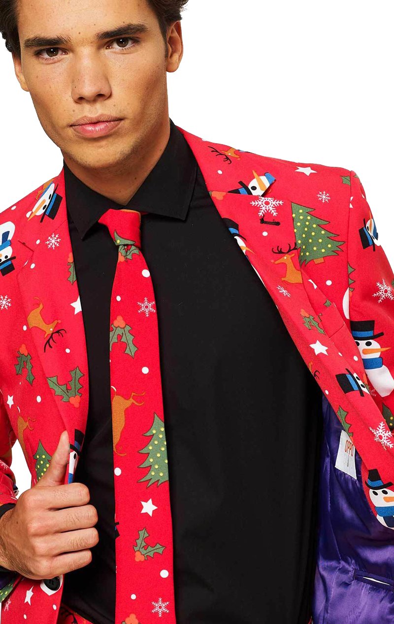 OppoSuits Mens Christmaster Christmas Suit - Simply Fancy Dress