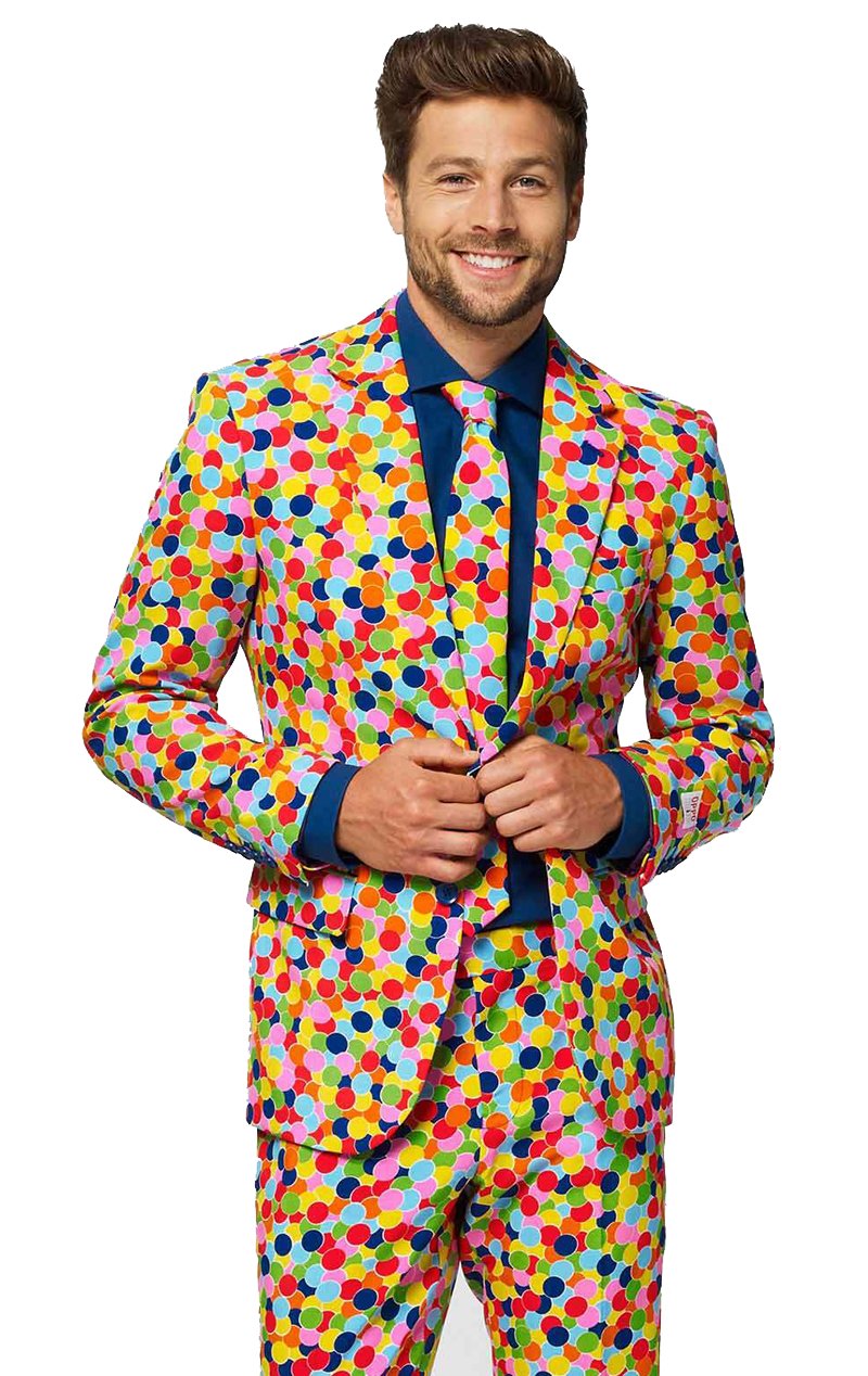 OppoSuits Mens Confetteroni Suit - Simply Fancy Dress