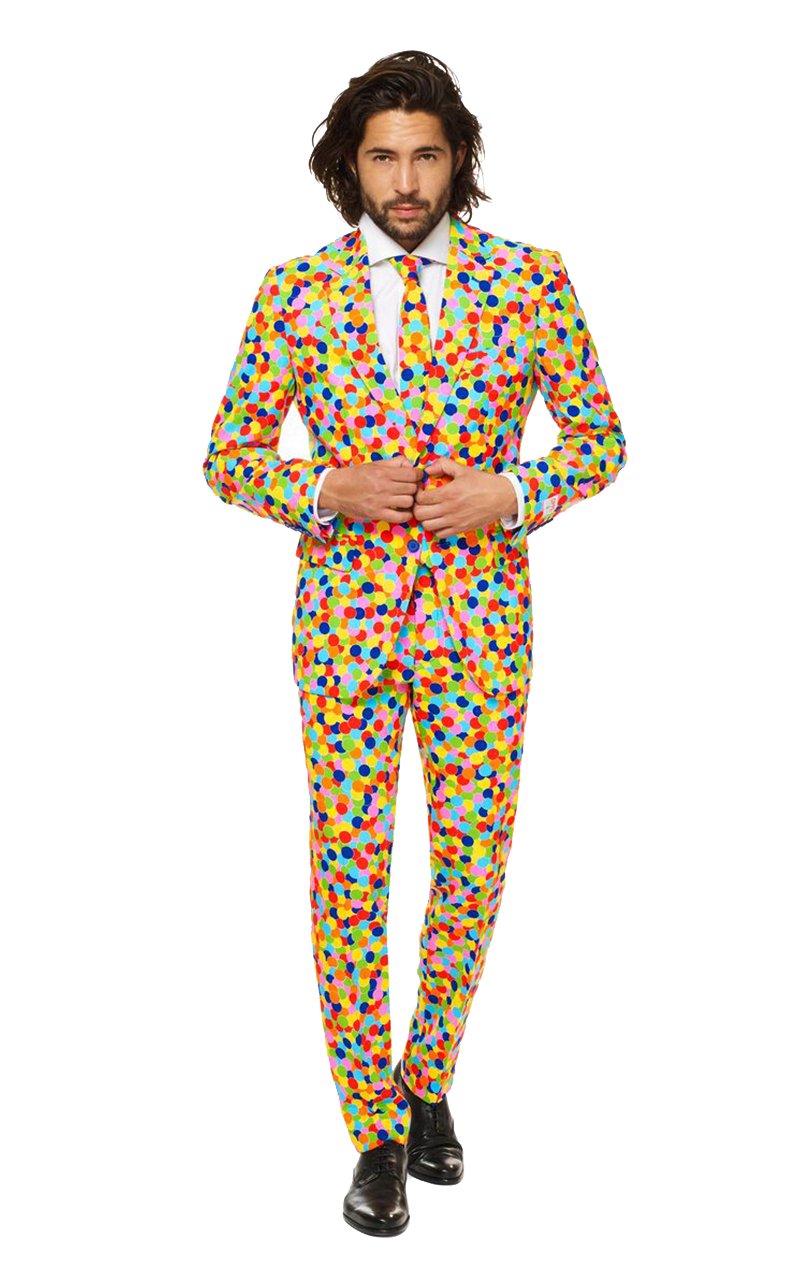 OppoSuits Mens Confetteroni Suit - Simply Fancy Dress