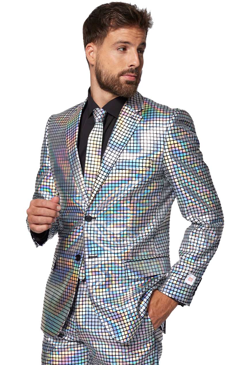 OppoSuits Mens Discoballer Suit - Simply Fancy Dress