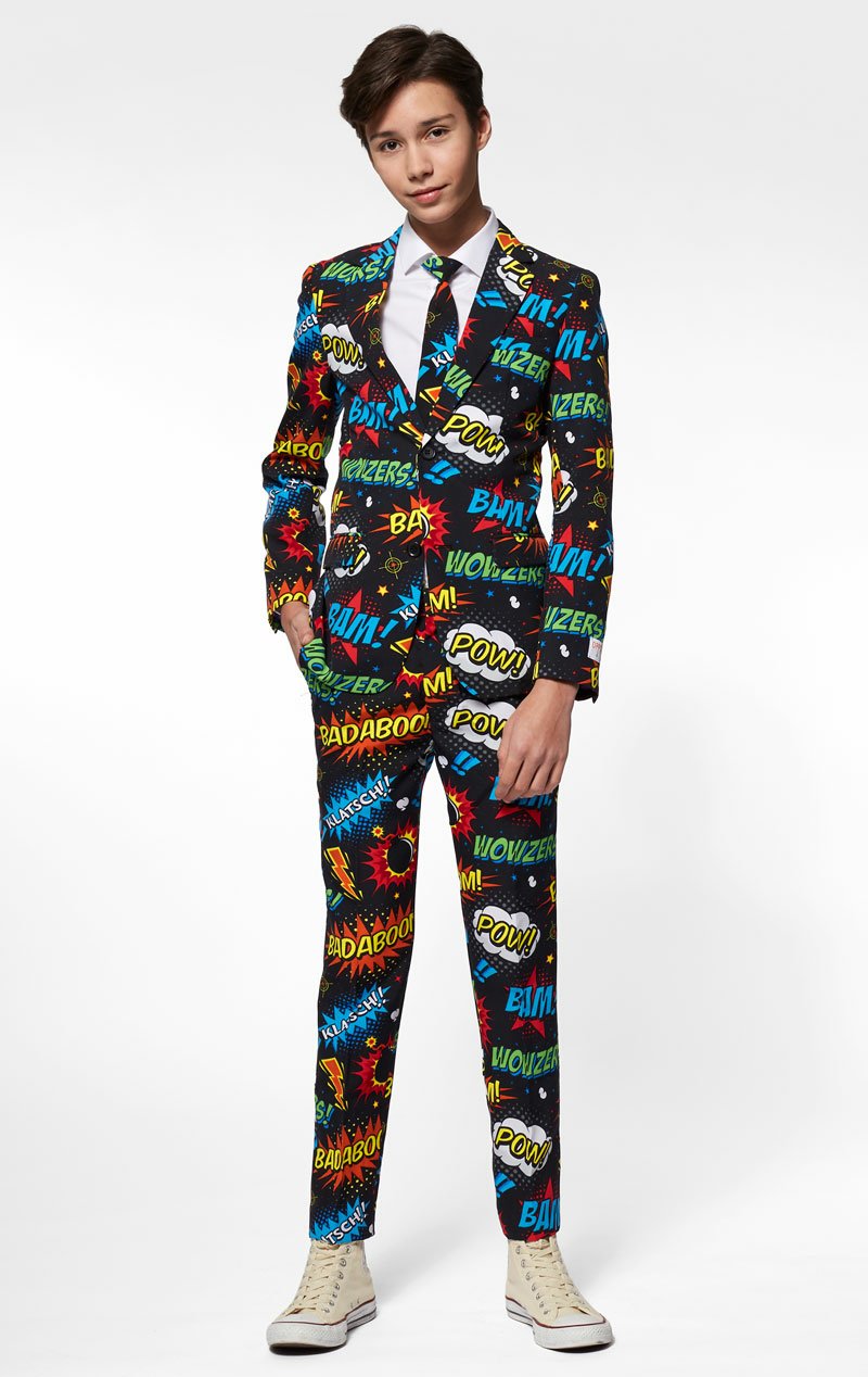 OppoSuits Teen Badaboom Suit Ages 10 - 12 - Simply Fancy Dress