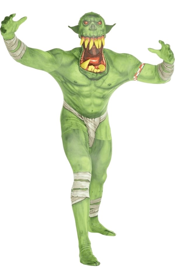 Orc Jaw Dropper Green Morphsuit - Simply Fancy Dress
