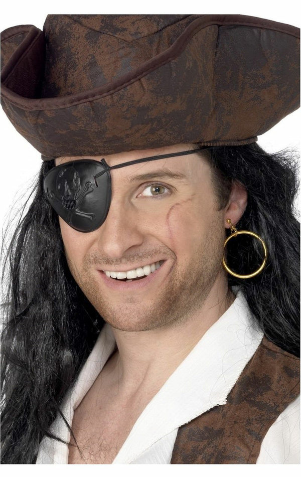 Pirate Eyepatch and Earring Accessory Set - Simply Fancy Dress