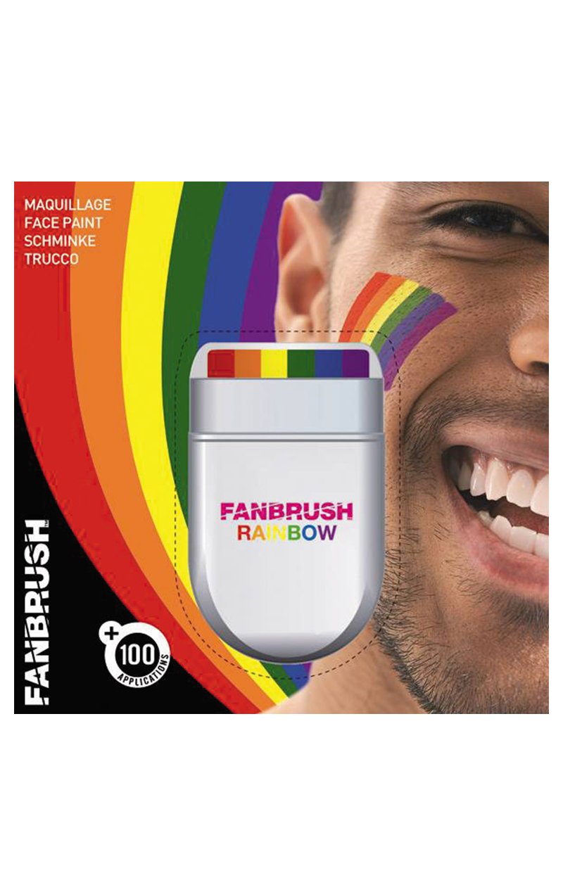 Rainbow Fan Brush - Simply Fancy Dress