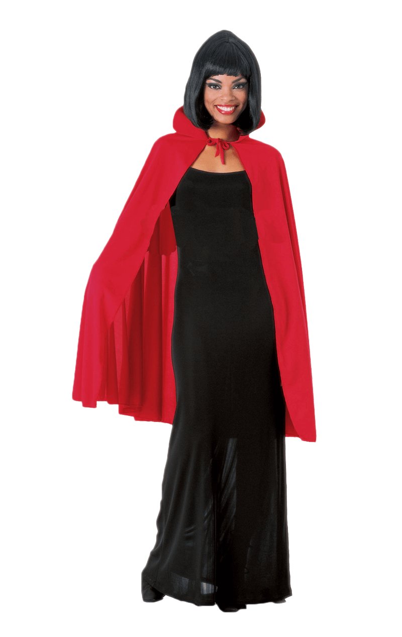 RED 45'' Fabric Cape (Unisex) - Simply Fancy Dress