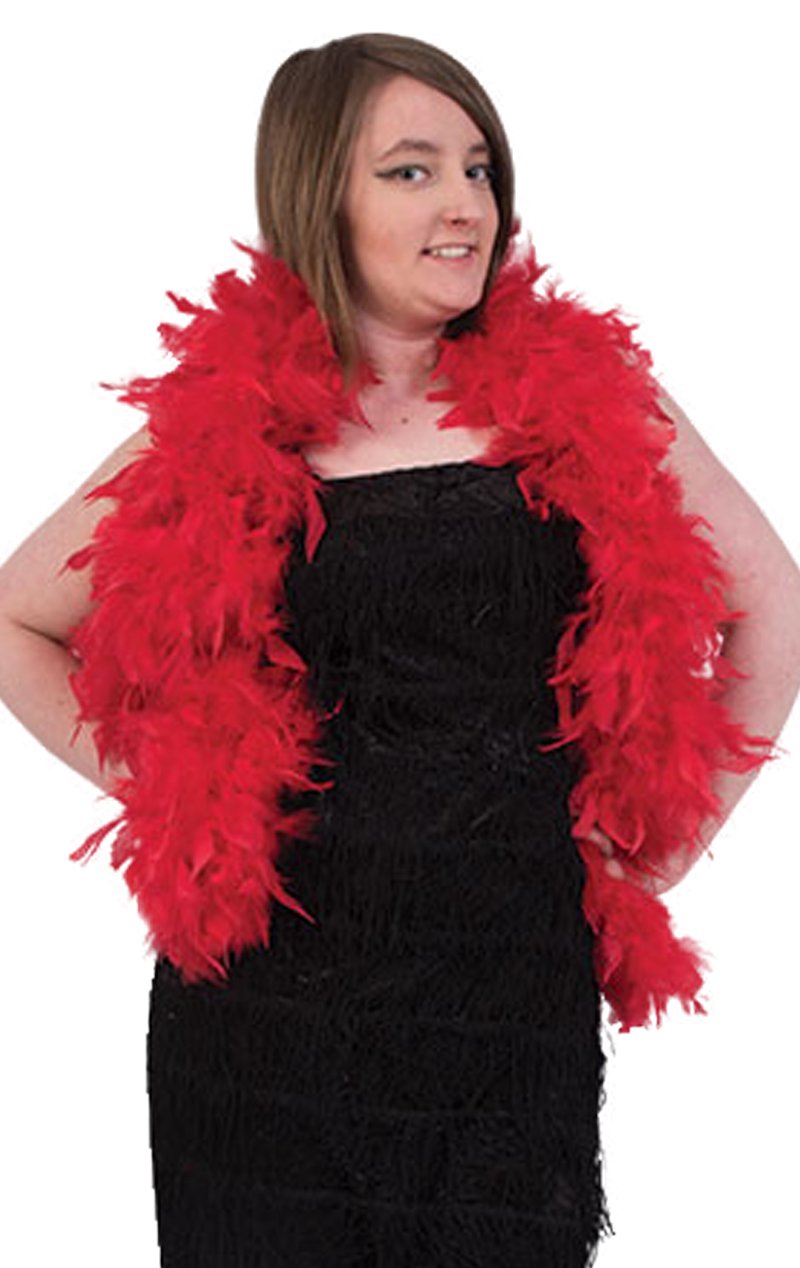 Red Feather Boa - Simply Fancy Dress