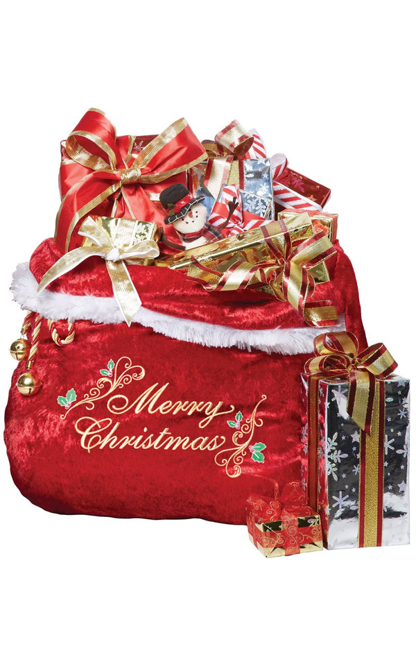 Red Santa Claus Sack Accessory - Simply Fancy Dress