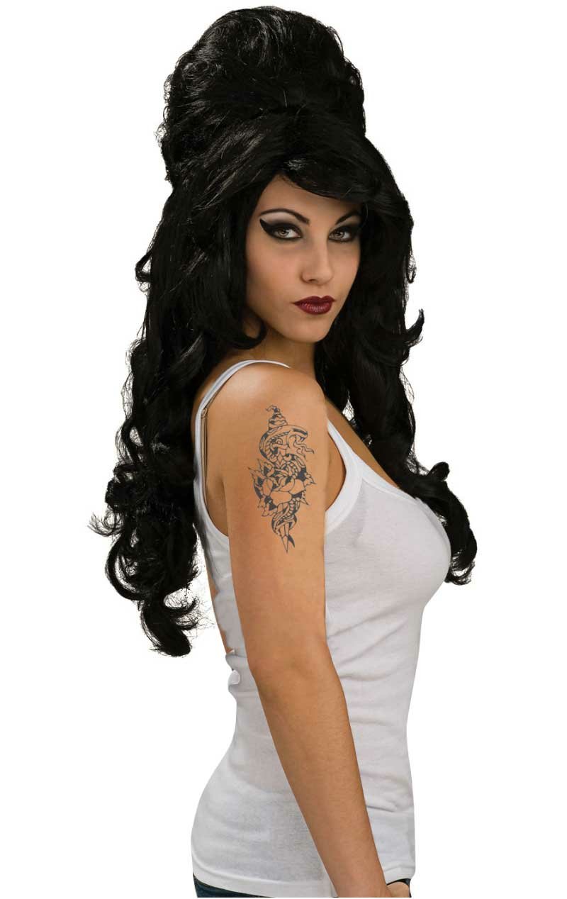 Rehab Beehive Black Wig - Simply Fancy Dress