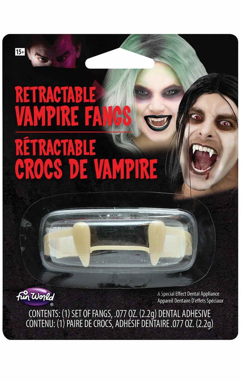 Retractable Vampire Teeth Accessory - Simply Fancy Dress