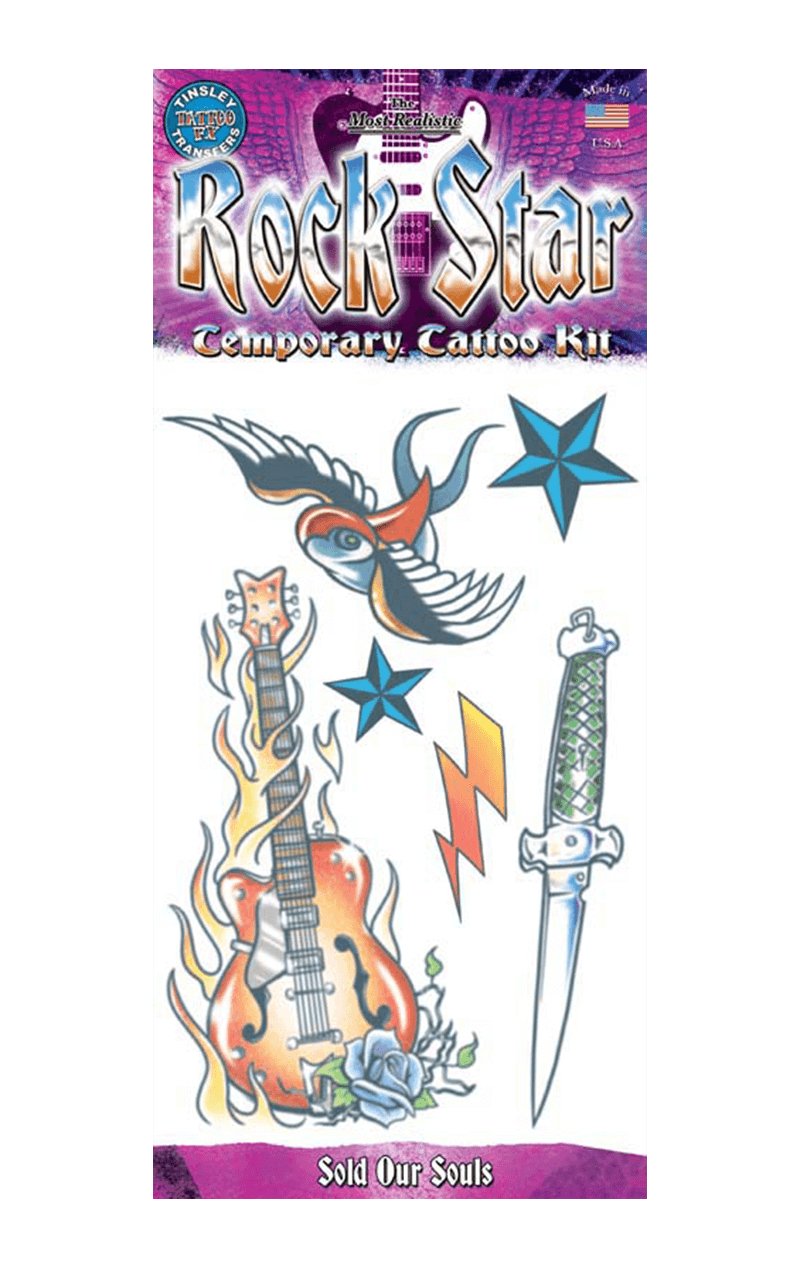Rockstar Tattoo Kit - Simply Fancy Dress